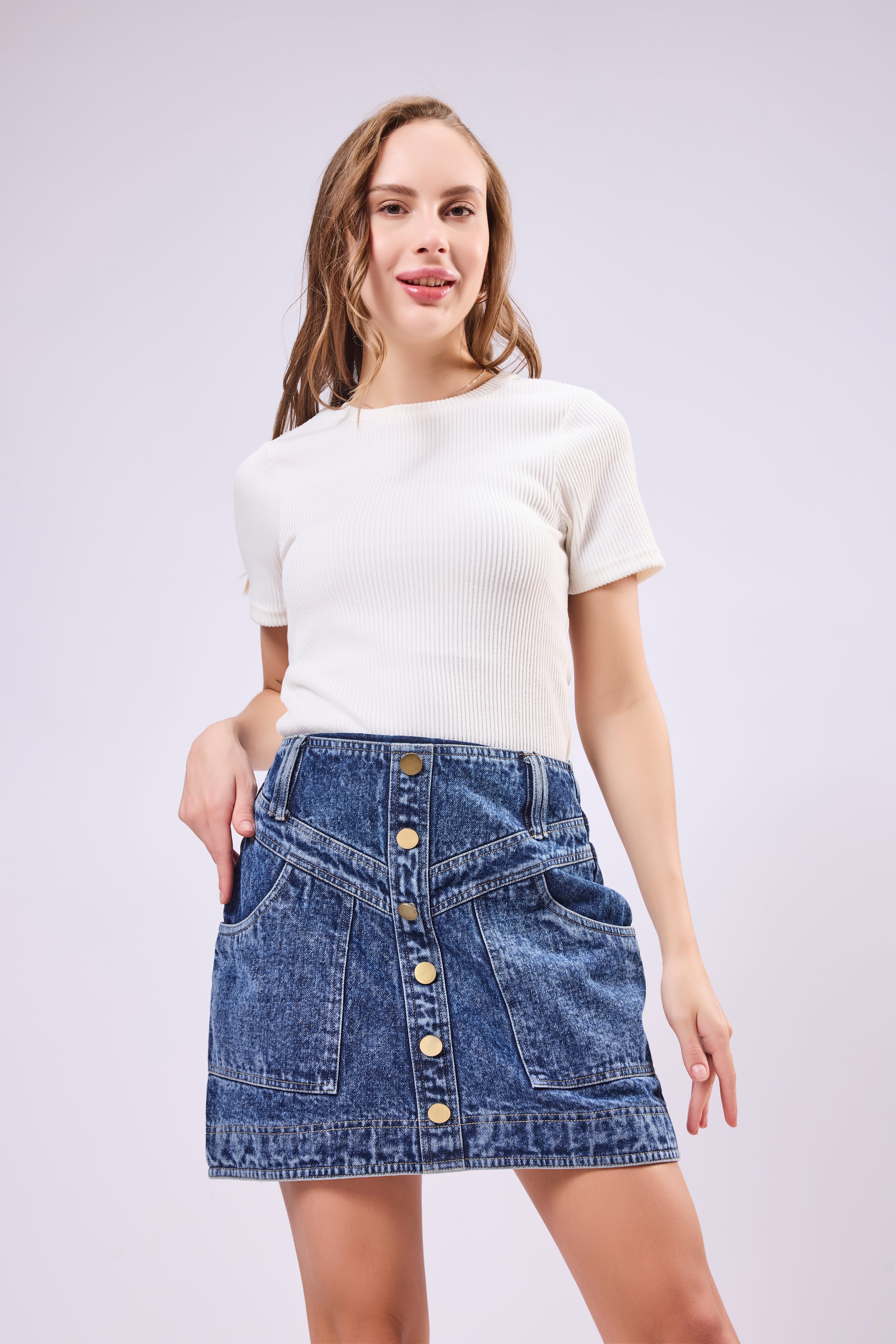A-Line Mini Skirt