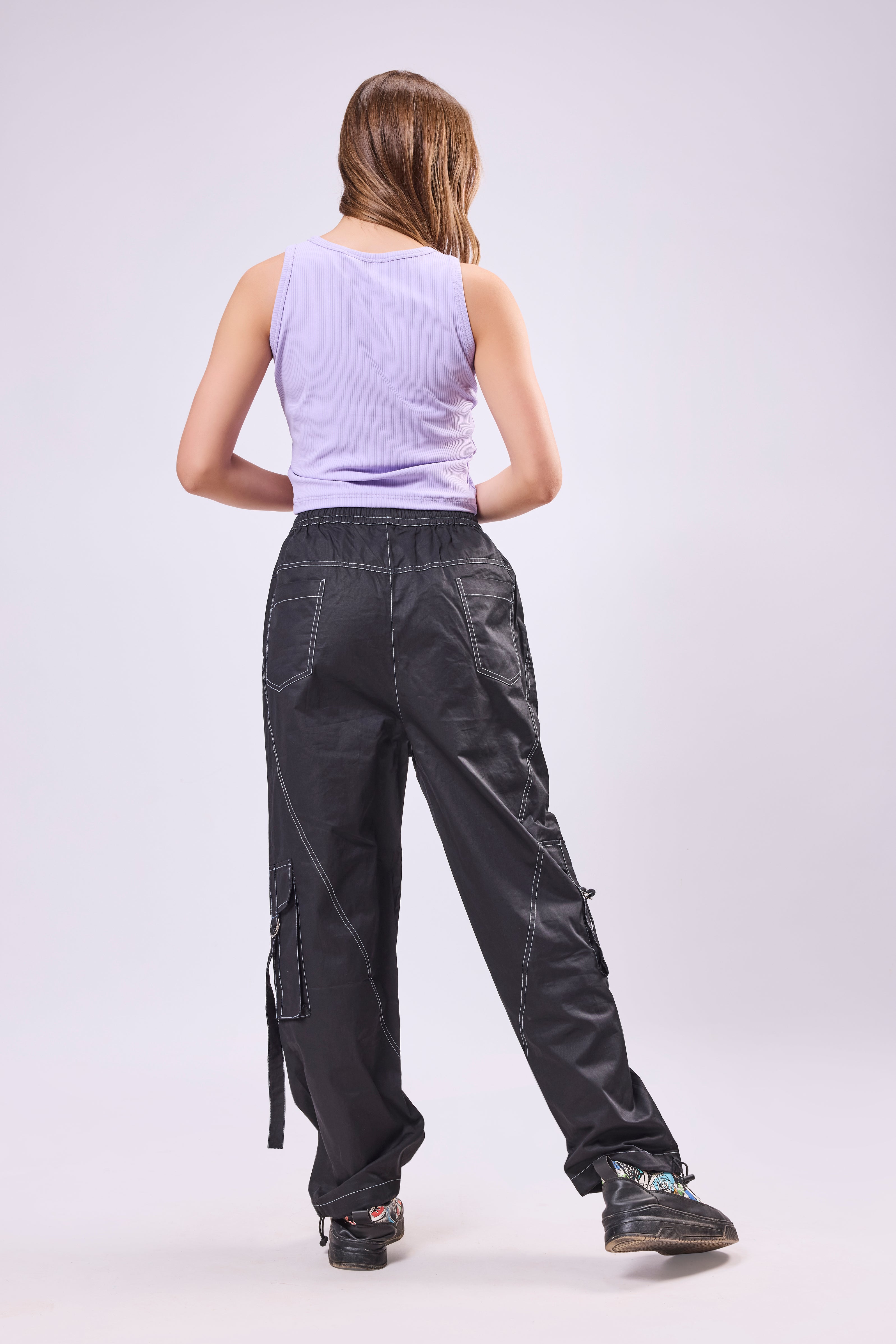 Cut & Sew Paneled Cargo