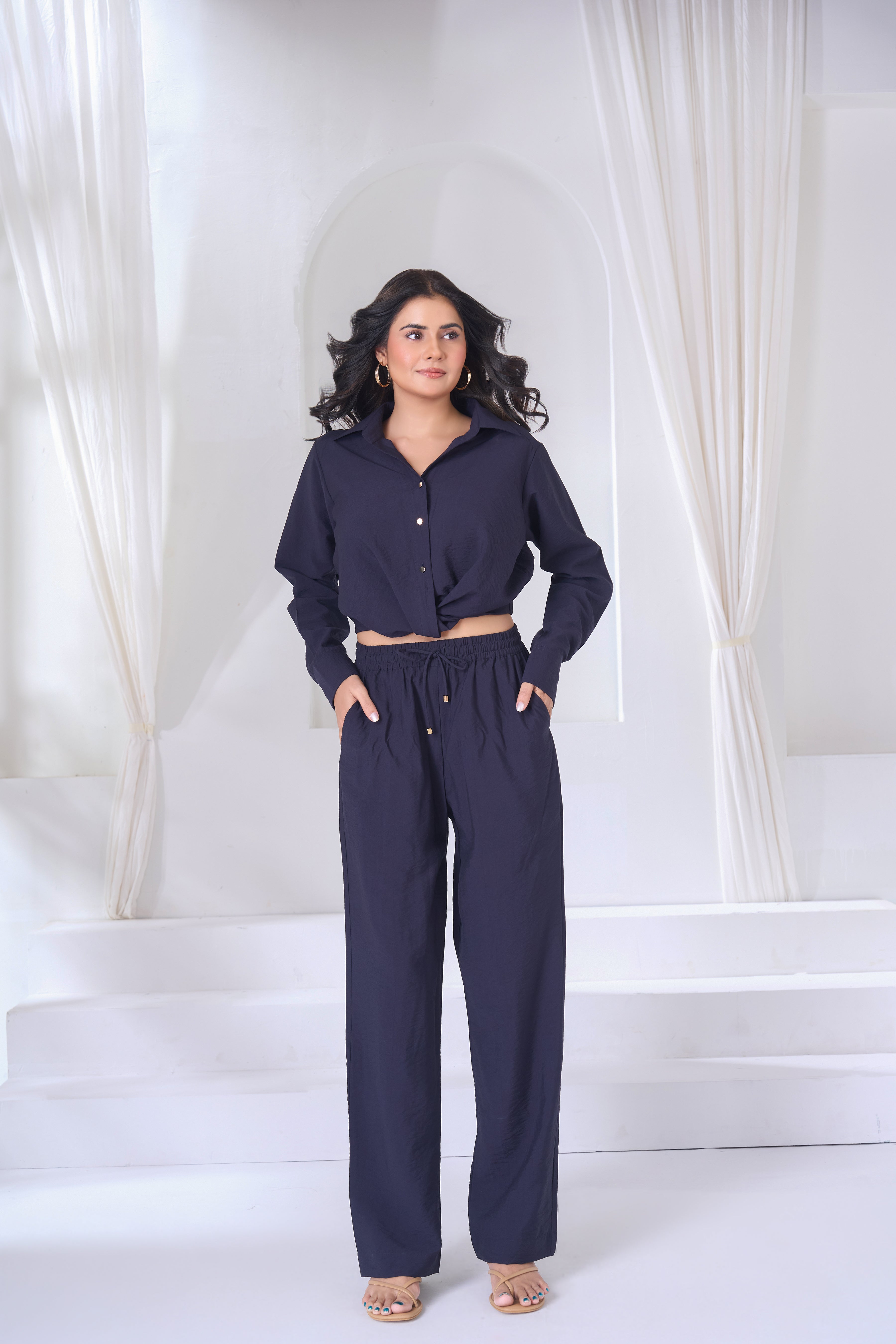 Twist Front Cropped Top