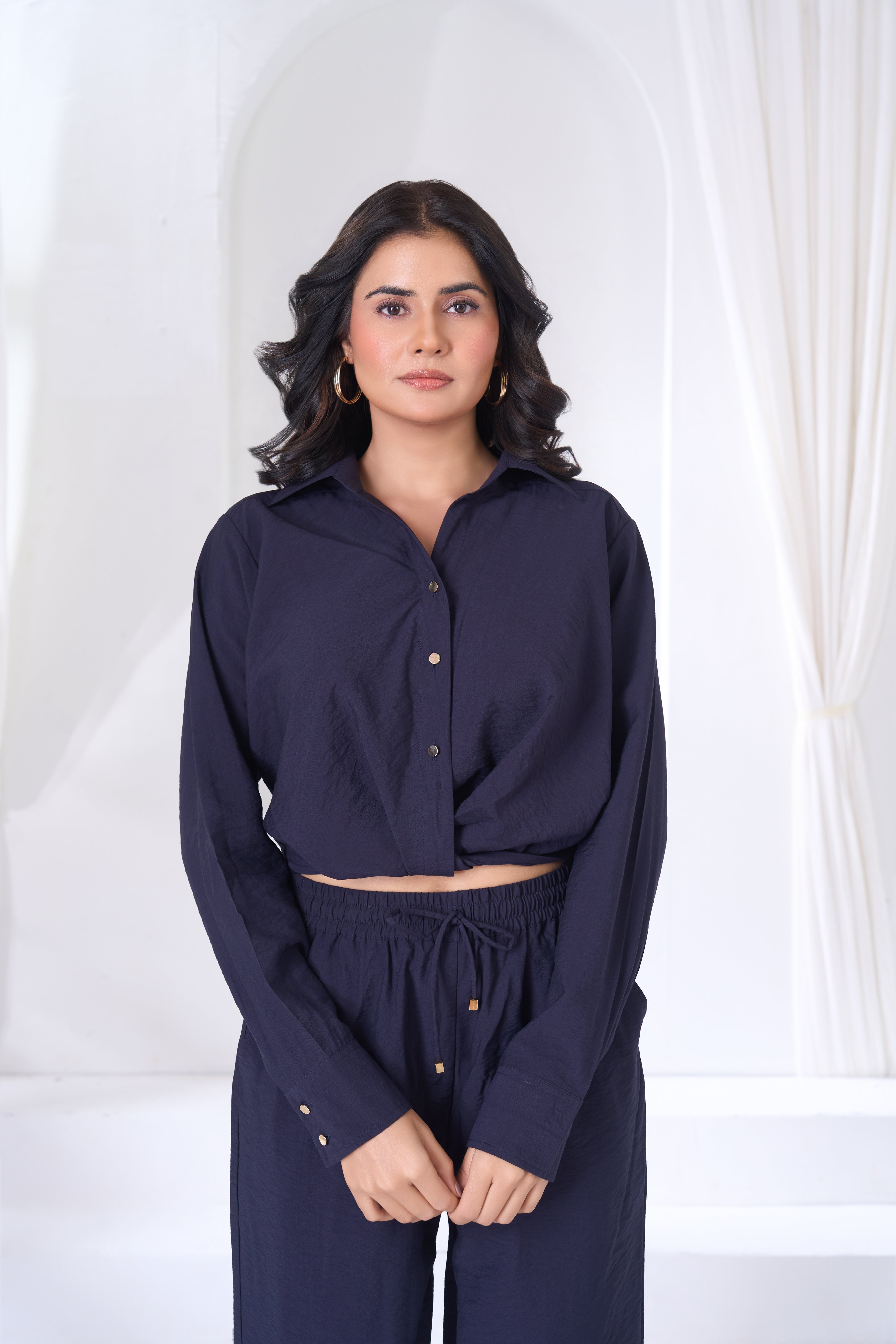 Twist Front Cropped Top