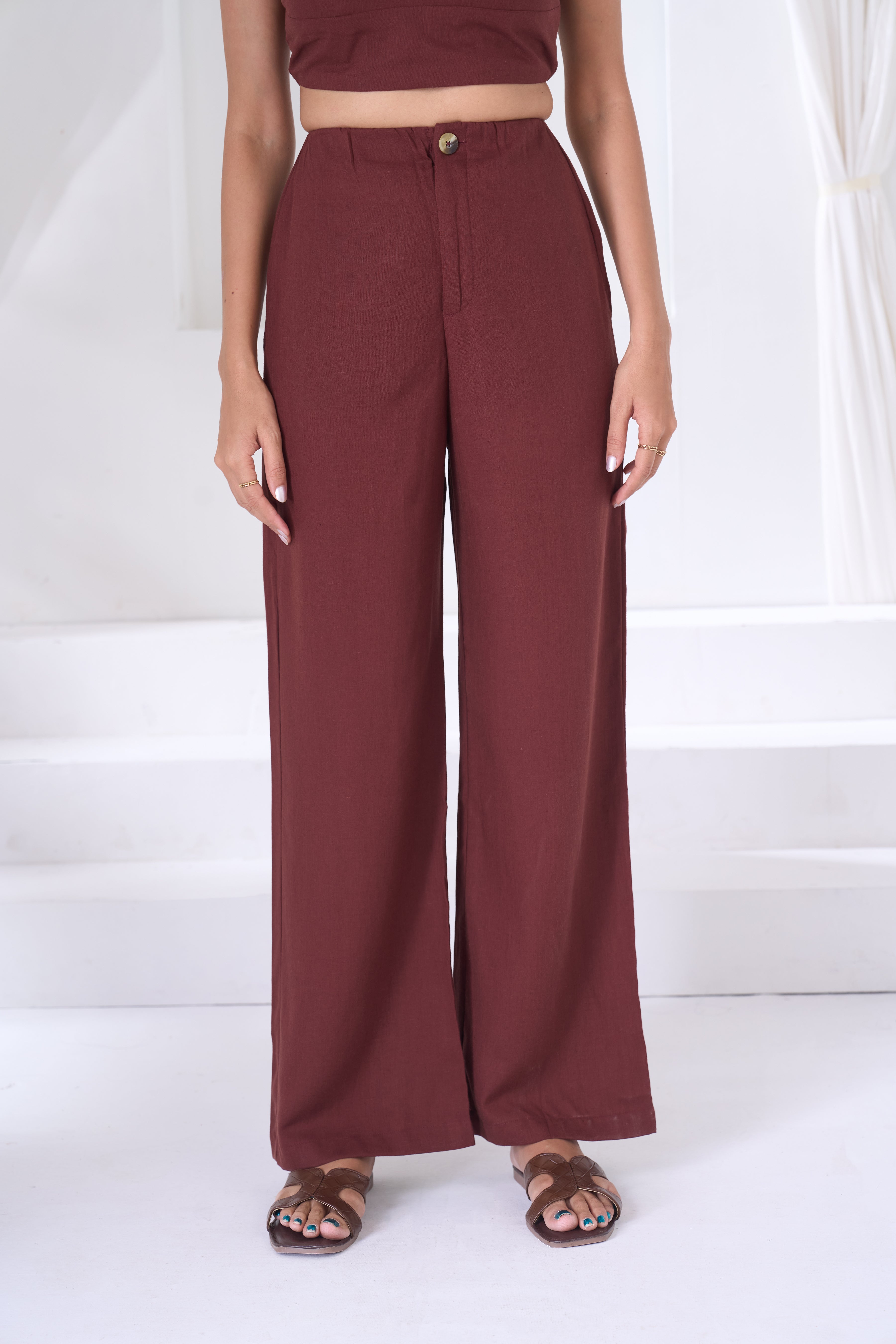 Wide Leg Linen Pant