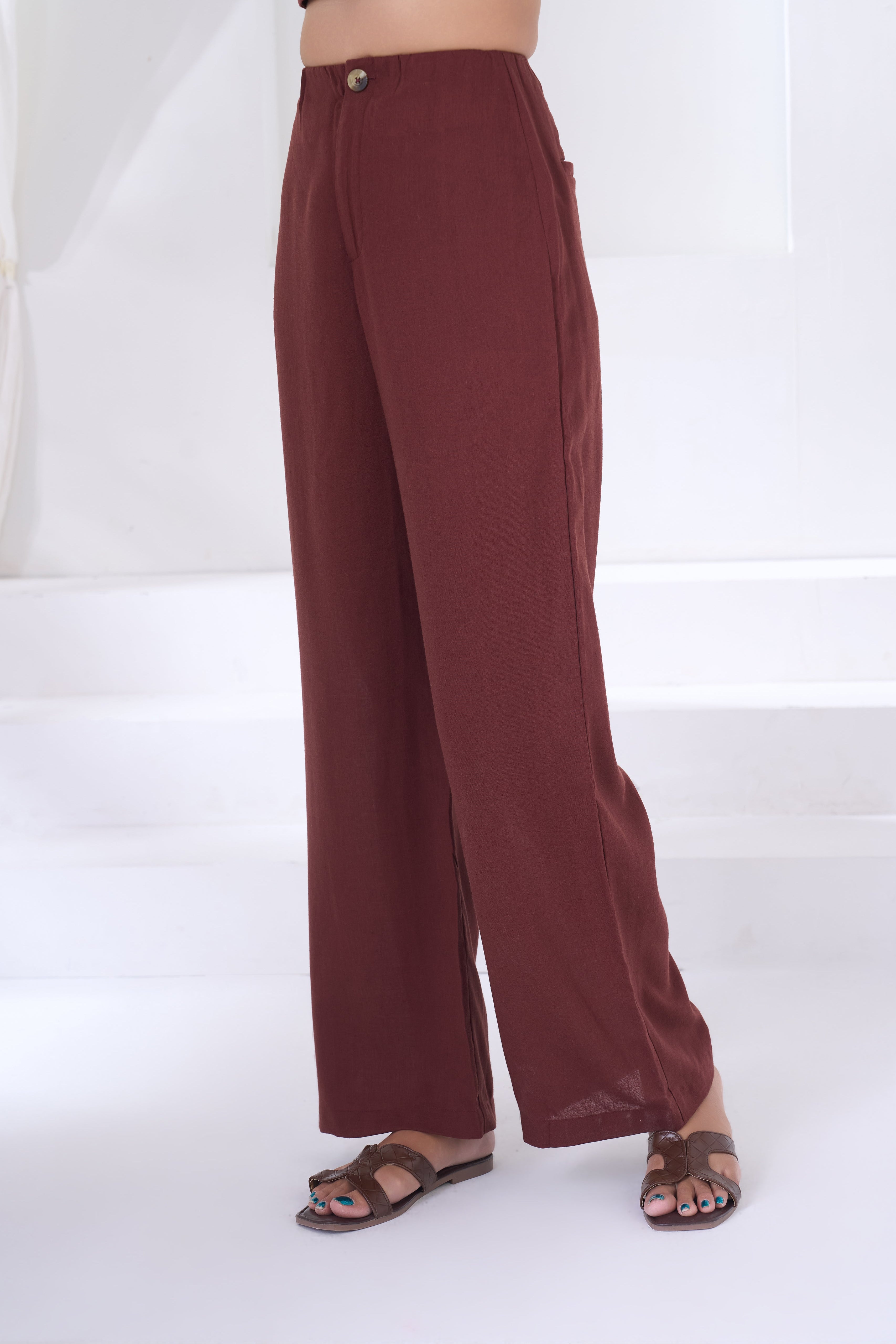 Wide Leg Linen Pant