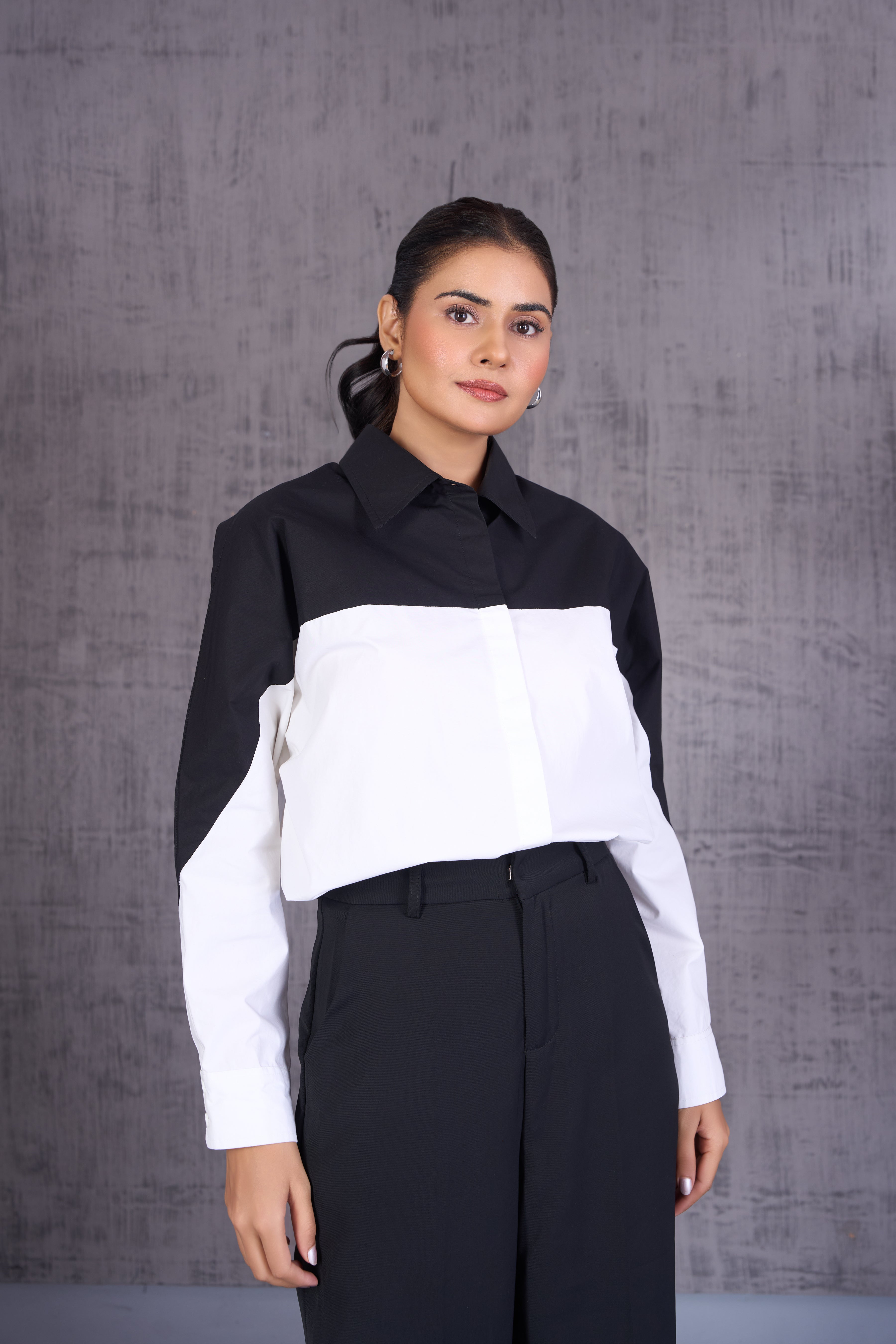 Colorblock Long Sleeve Shirt