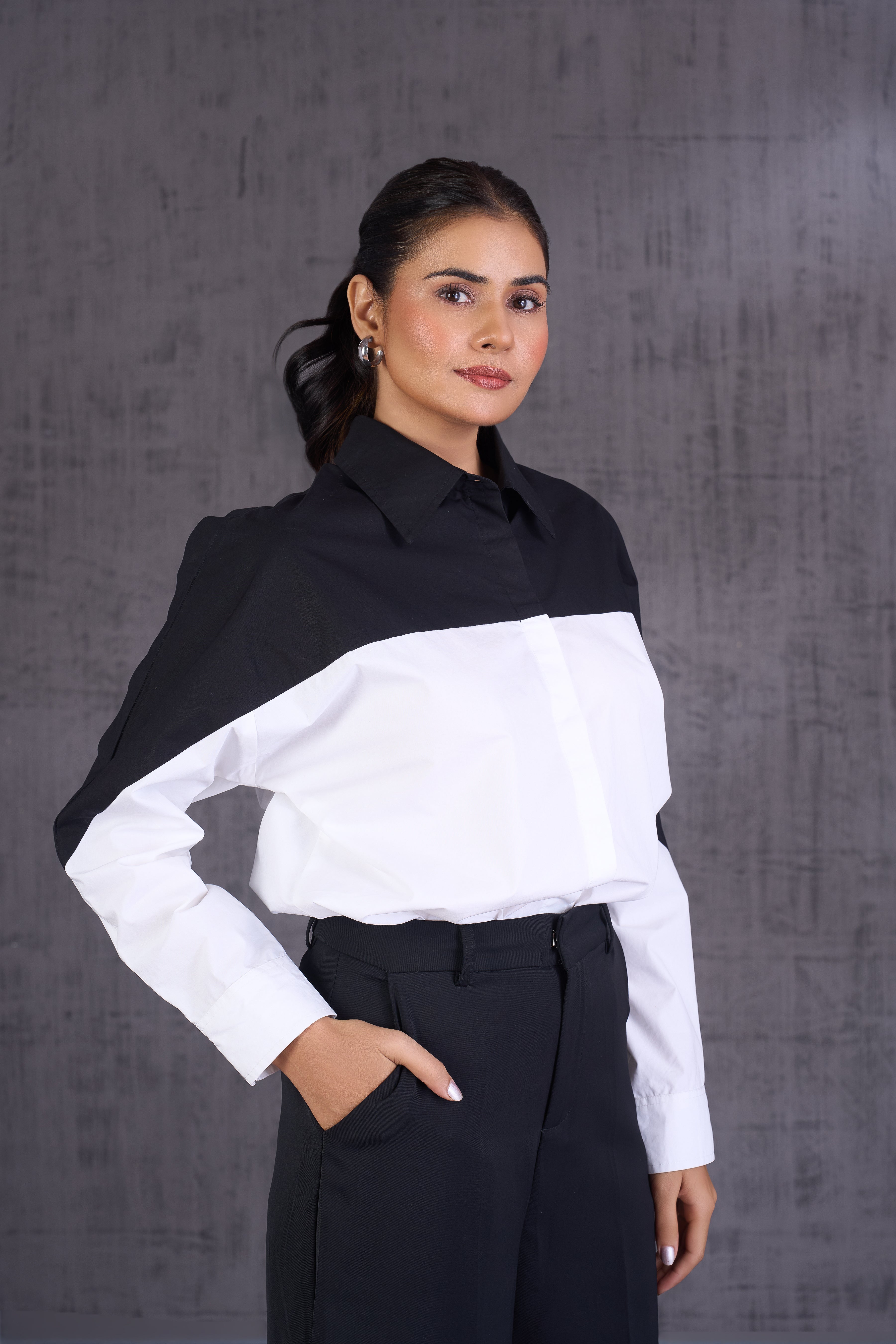 Colorblock Long Sleeve Shirt