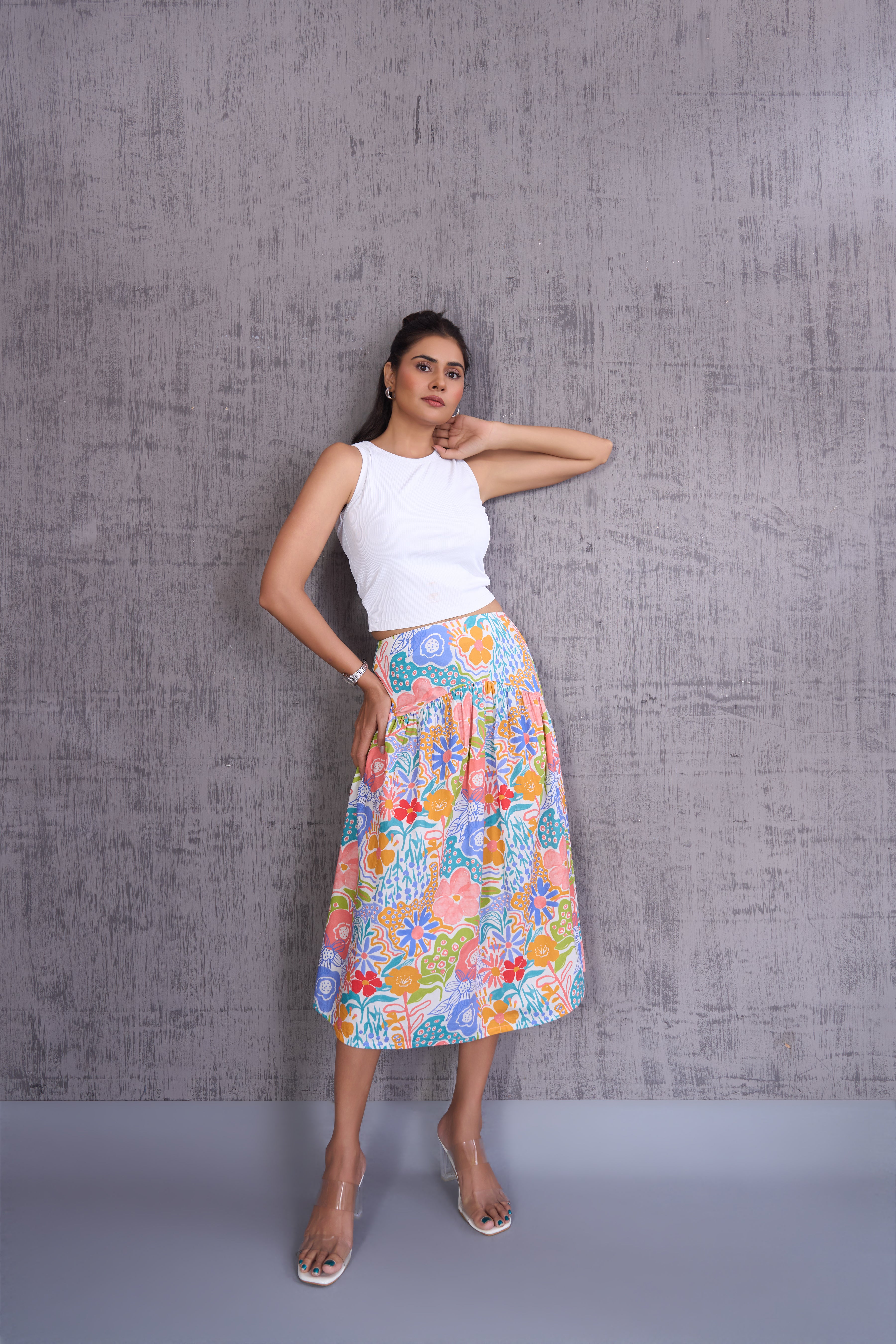 A-Line Skirt With Yoke
