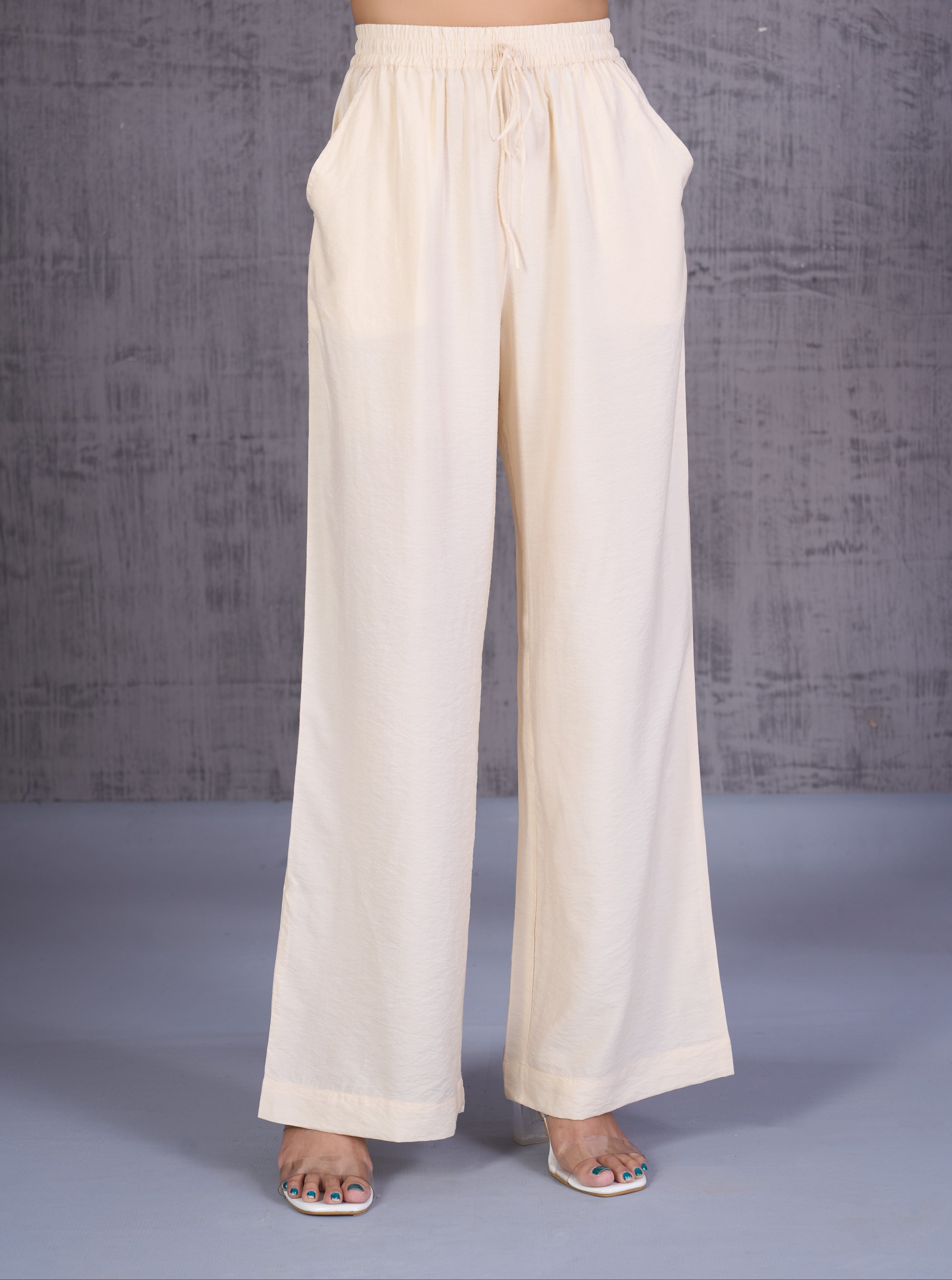 Drowstring Wide Leg Pant