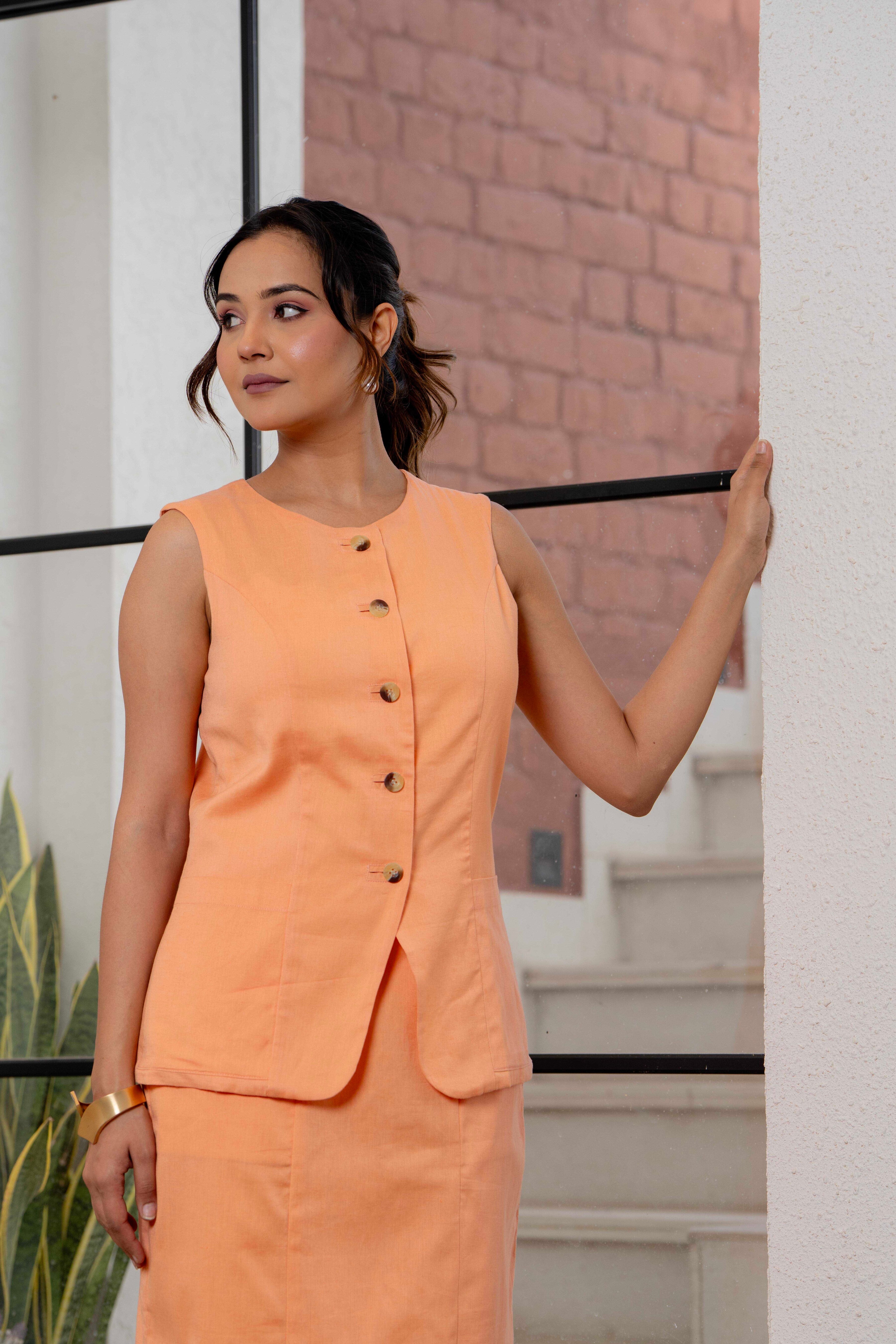 Linen Vest Top