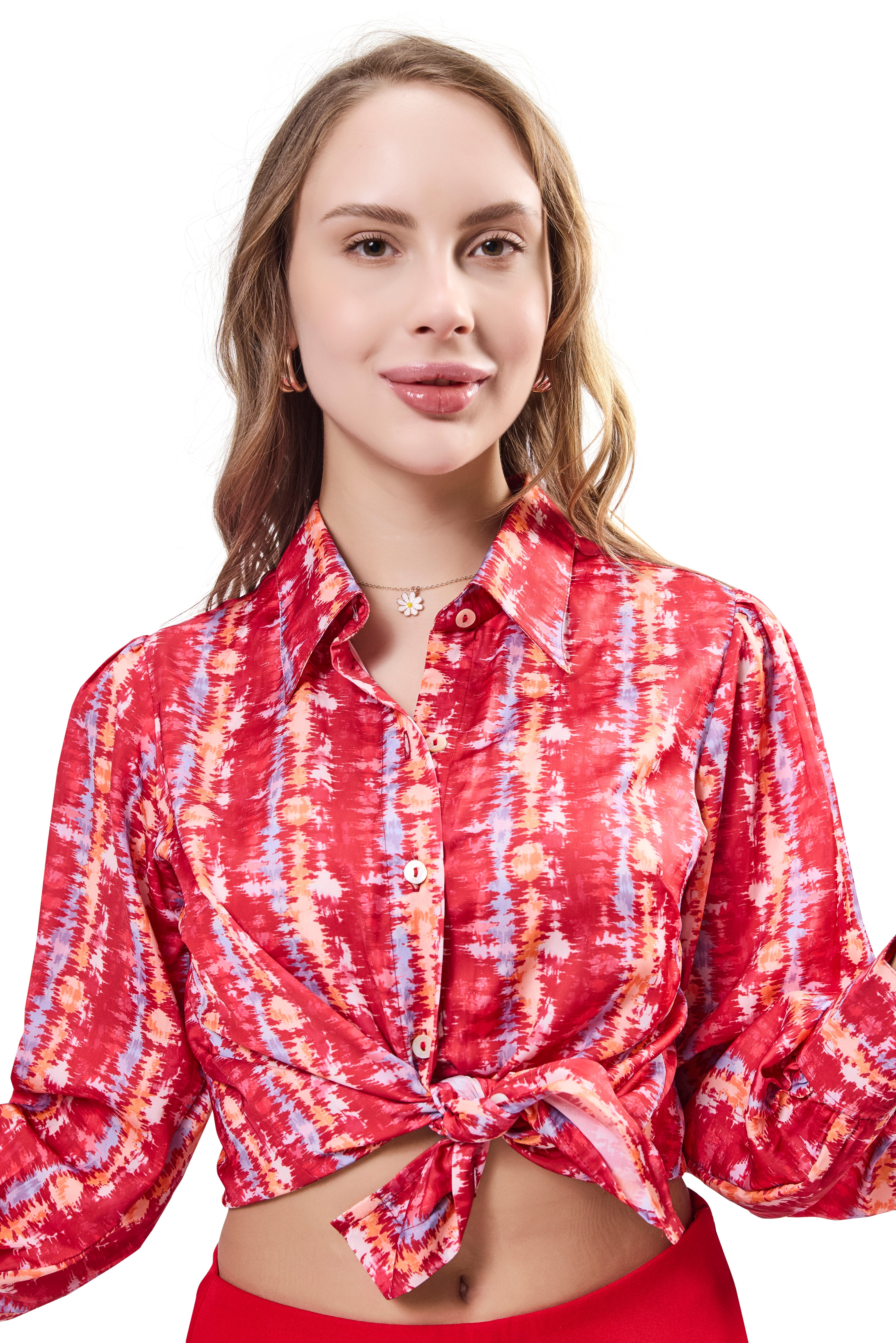 Bishop Sleeve Shirt Top