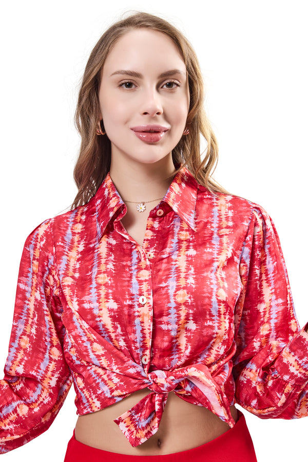 Bishop Sleeve Shirt Top