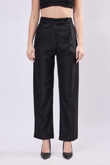 Mock Pocket Straight Trouser