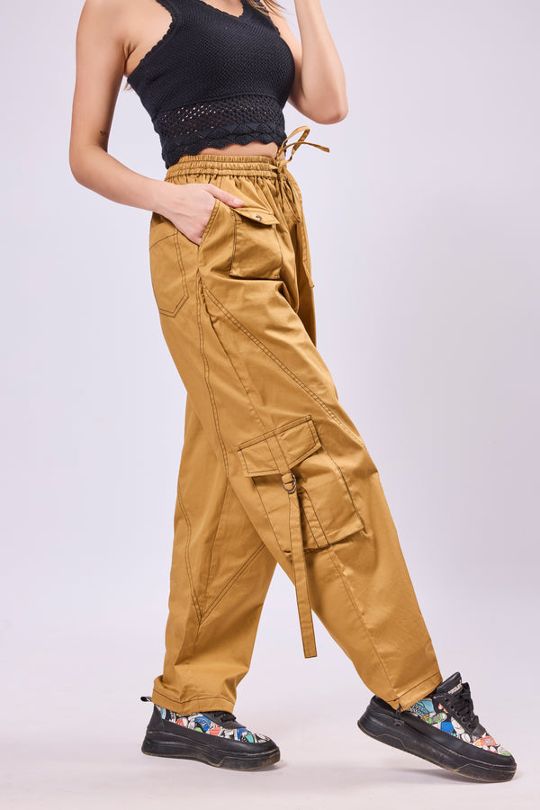 Cut & Sew Paneled Cargo