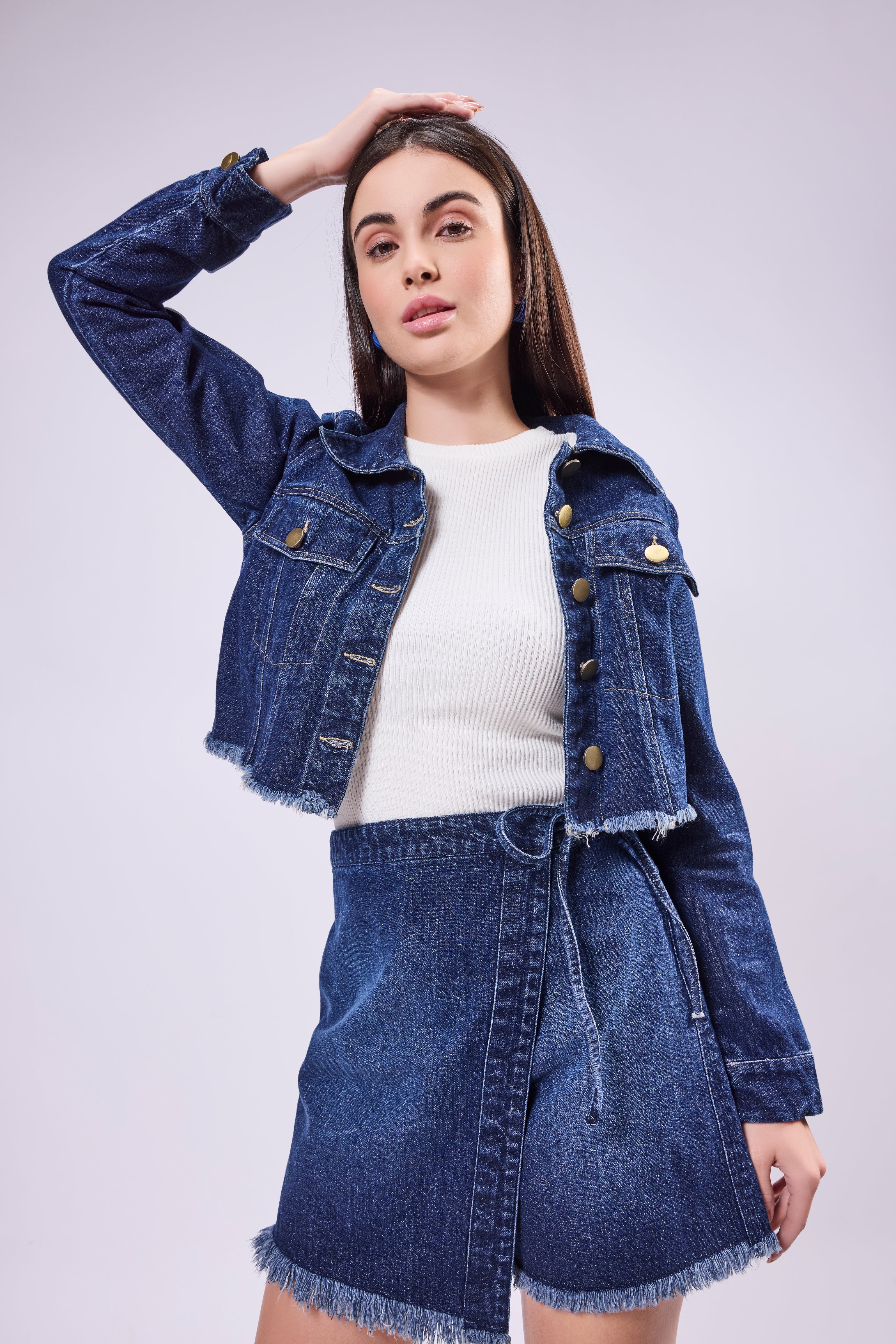 Cropped Denim Jacket