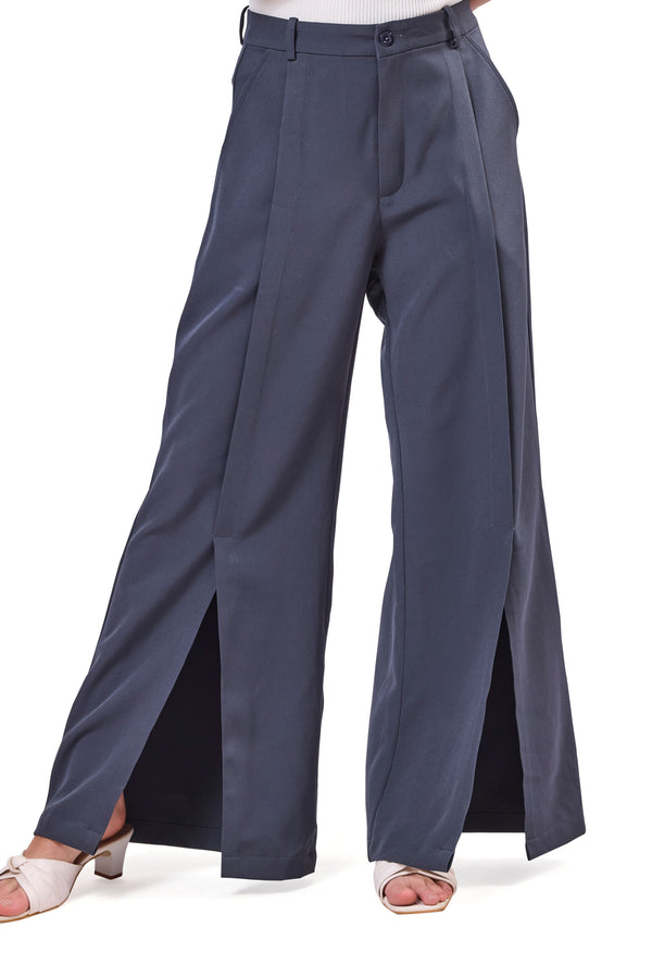 Front Slit Flared Trouser