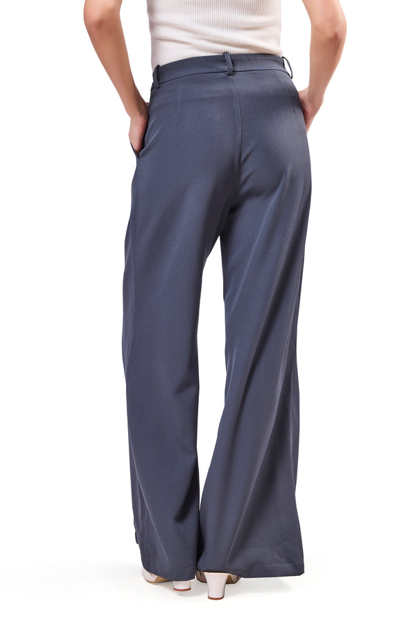 Front Slit Flared Trouser