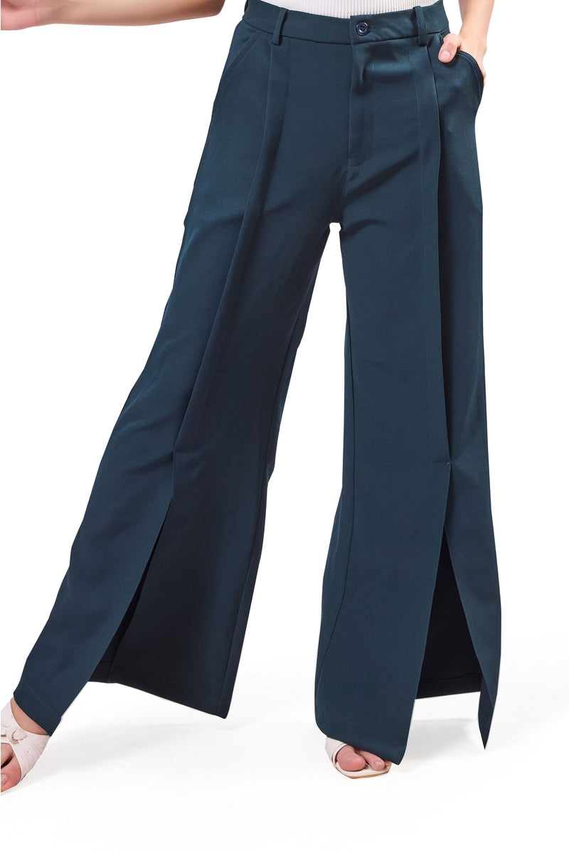 Front Slit Flared Trouser