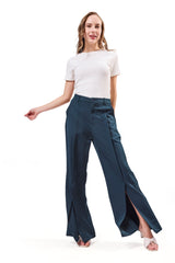 Front Slit Flared Trouser