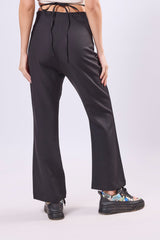 Asymmetric Waist Tie Up Trouser