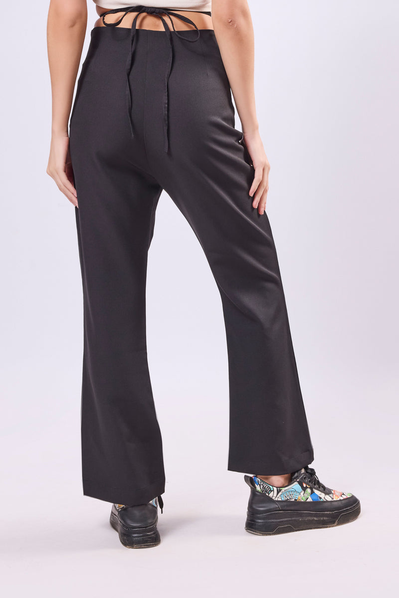 Asymmetric Waist Tie Up Trouser