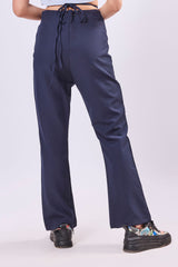 Asymmetric Waist Tie Up Trouser