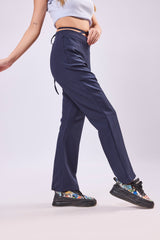 Asymmetric Waist Tie Up Trouser