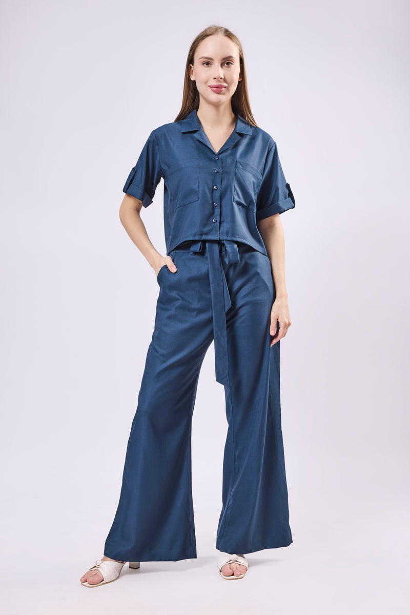 Wide Leg Palazzo Trouser