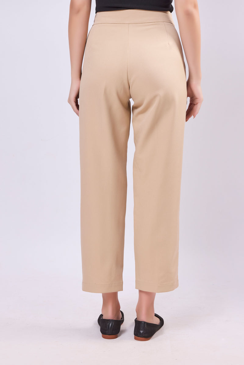 Ankle Length Trouser With Pintuck