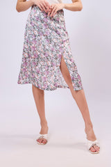 Crape Front Slit Skirt
