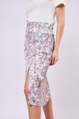 Crape Front Slit Skirt