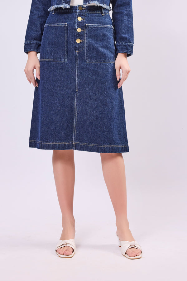 A-Line Front Slit Skirt