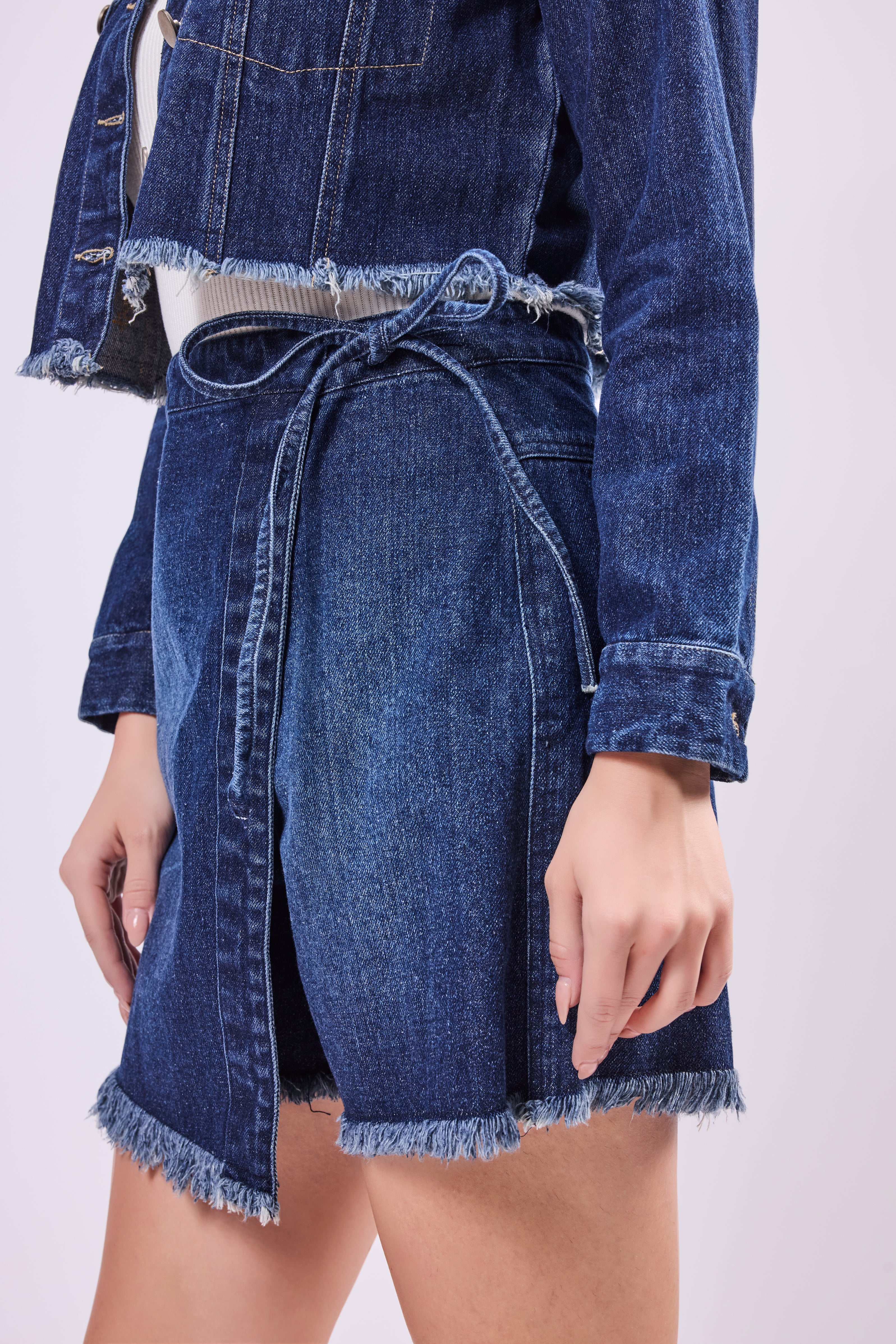 Denim Mini Skort