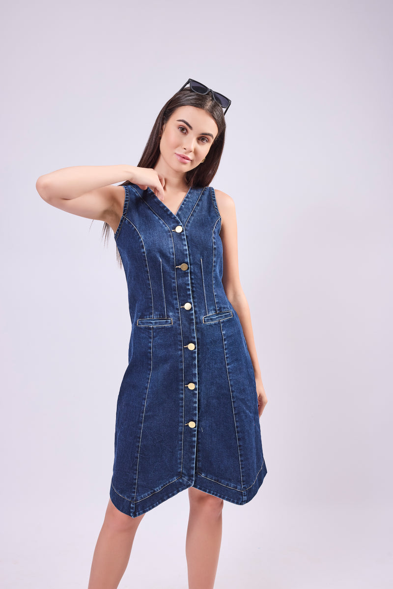 Shift Denim Dress