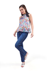 Tie Neck Sleeveless Top