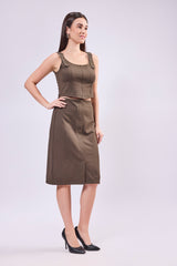 Metal Buckle Corset Top