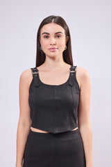Metal Buckle Corset Top