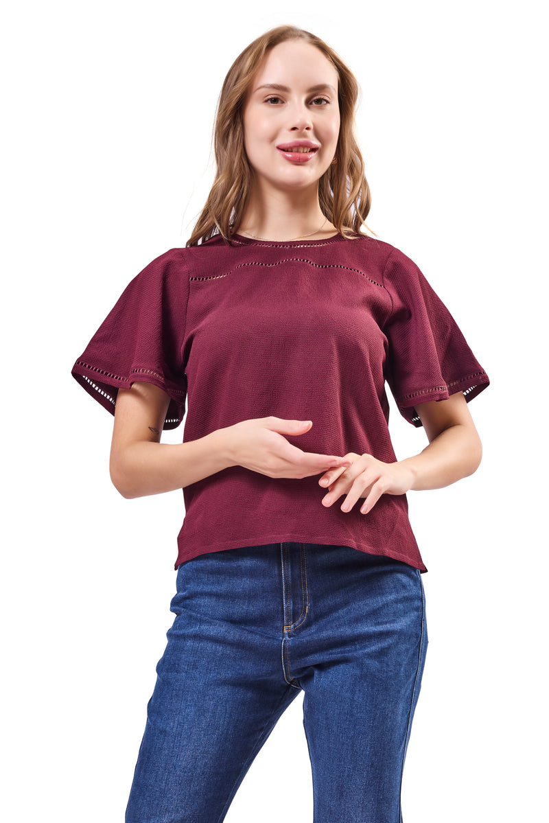 Flared Sleeve Top