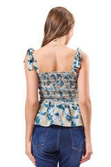 Smocked Strap Tie Top