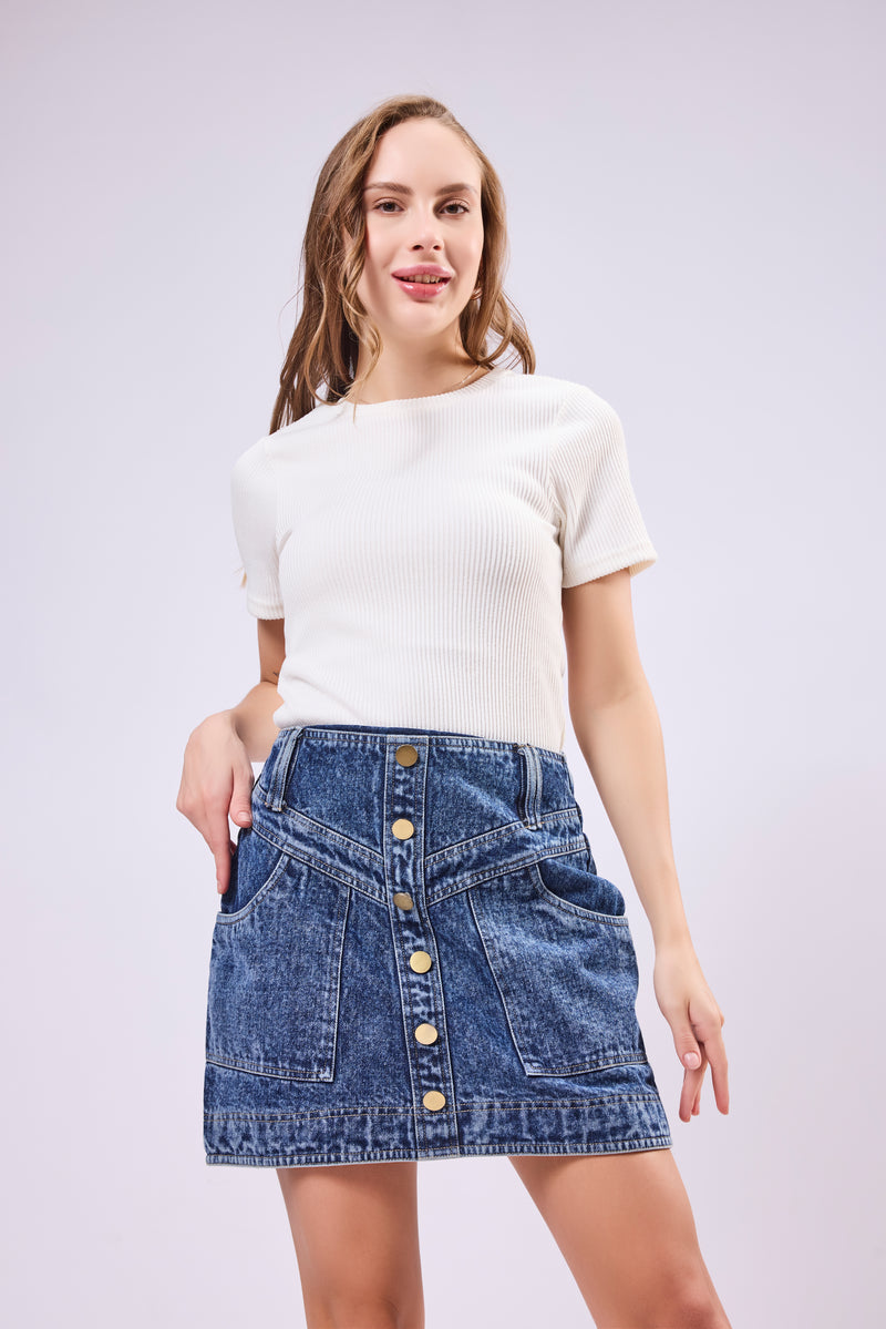 A-Line Mini Skirt