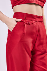 Mock Pocket Straight Trouser