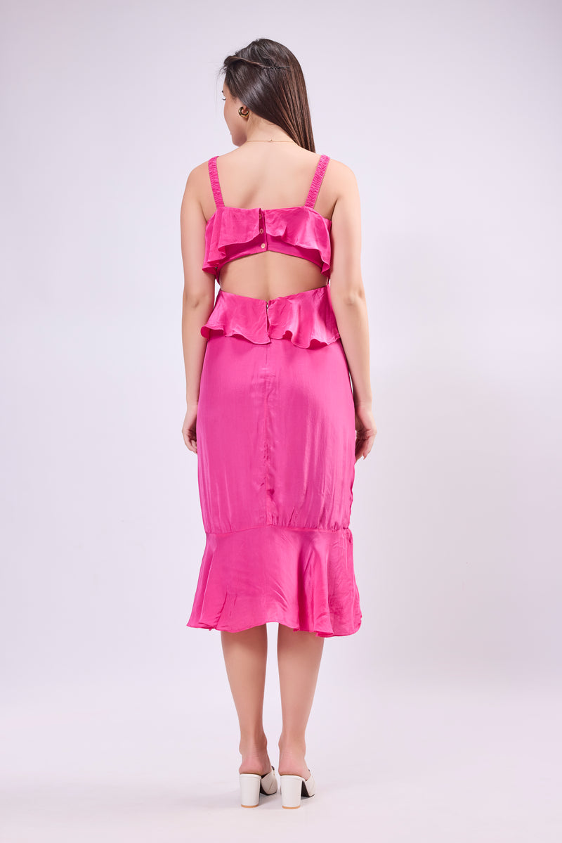 Back Cut Out Dress