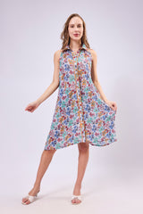 Sleeveless Mini-Line Dress