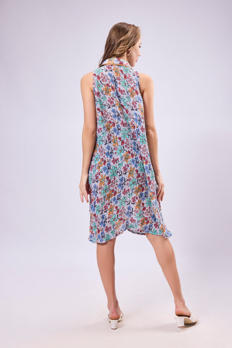 Sleeveless Mini-Line Dress