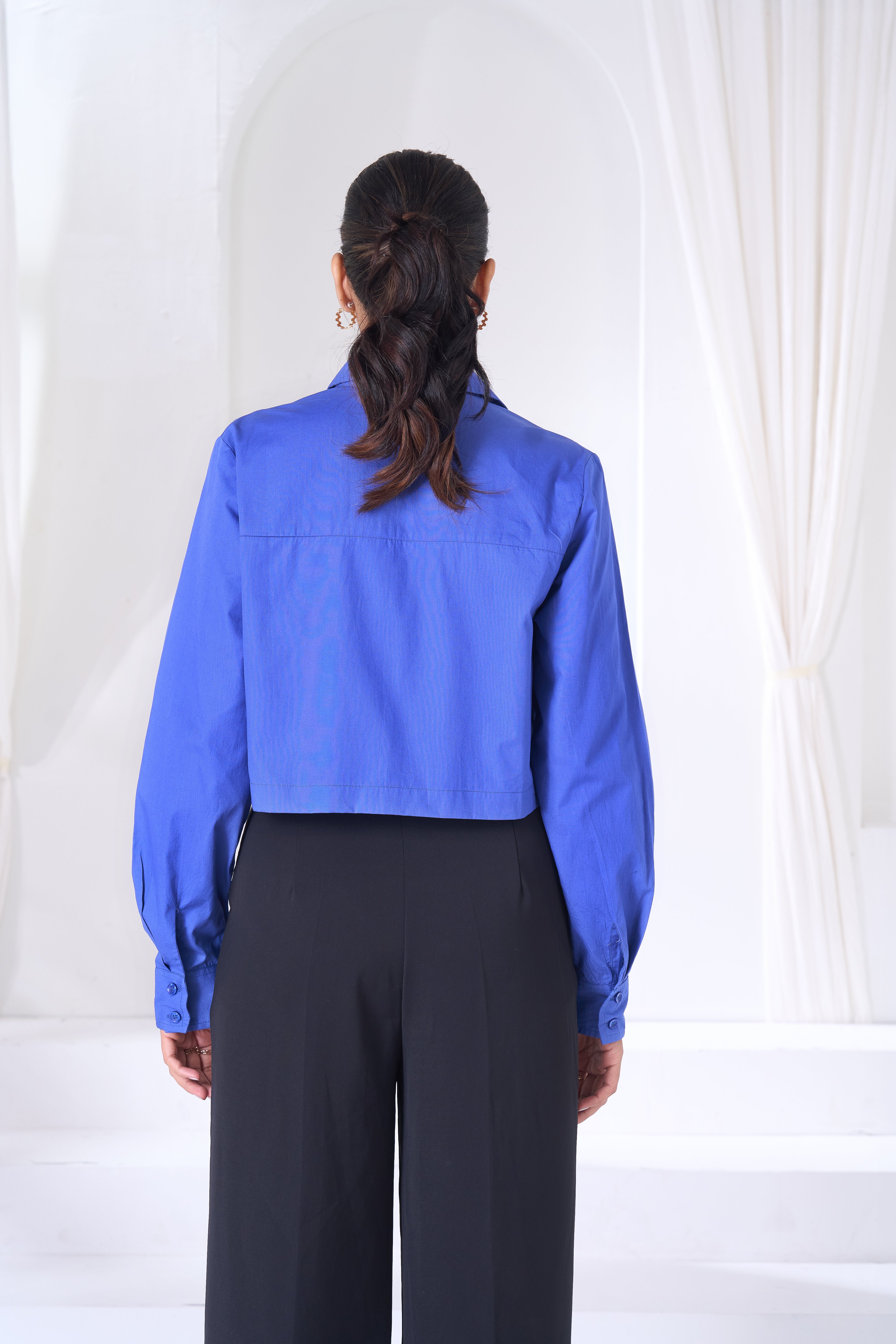 Crop Button Up Shirt