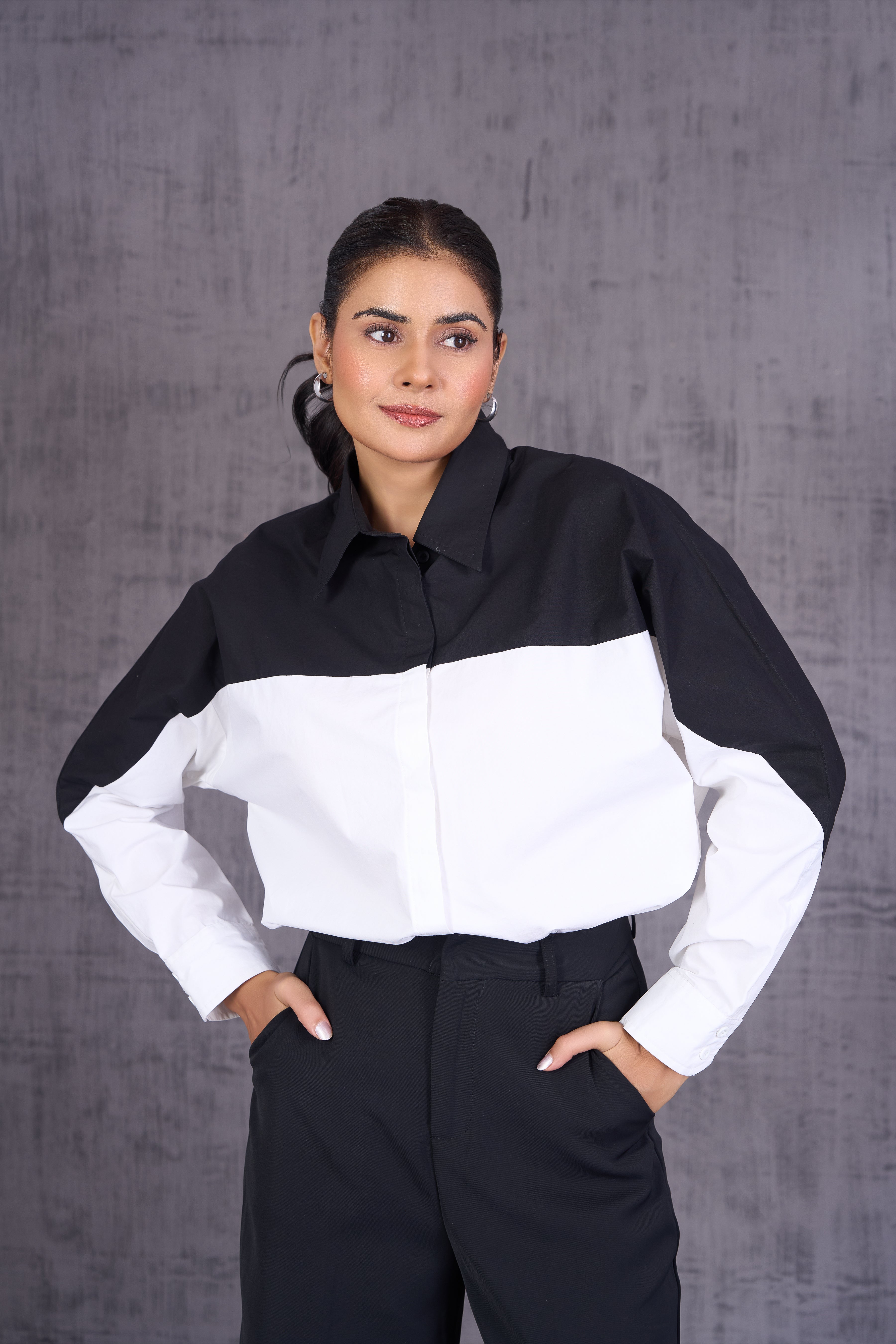 Colorblock Long Sleeve Shirt