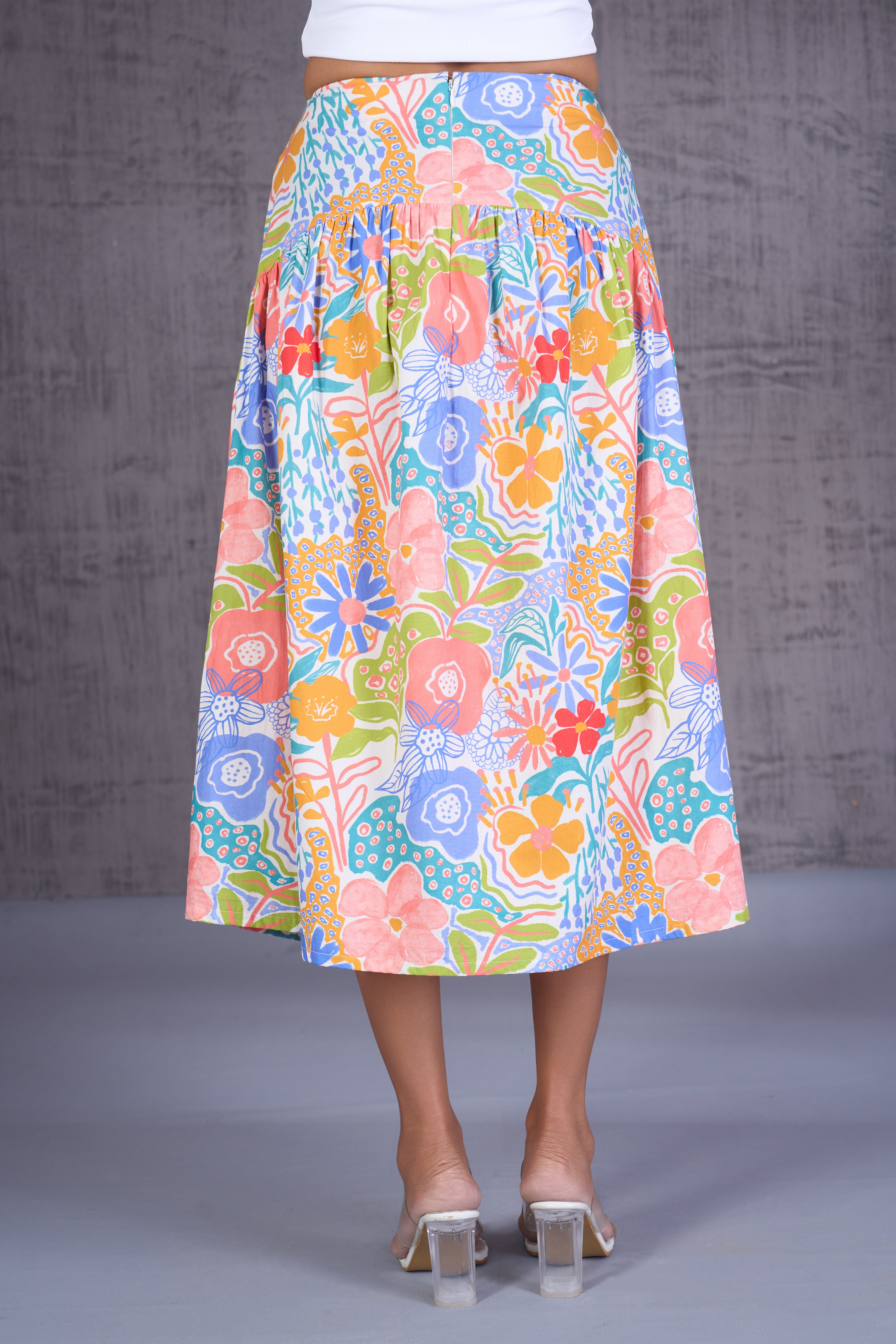 A-Line Skirt With Yoke
