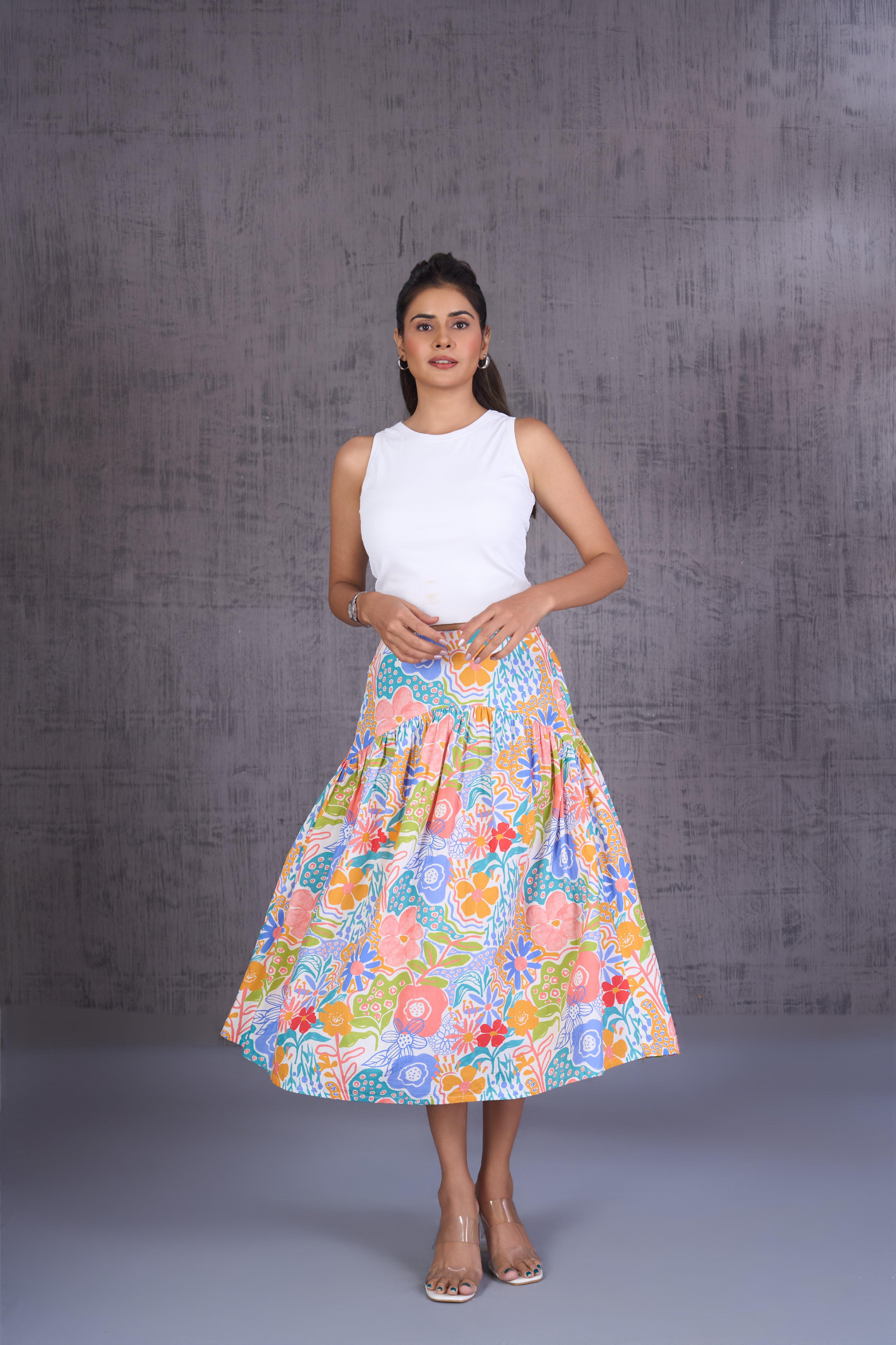 A-Line Skirt With Yoke