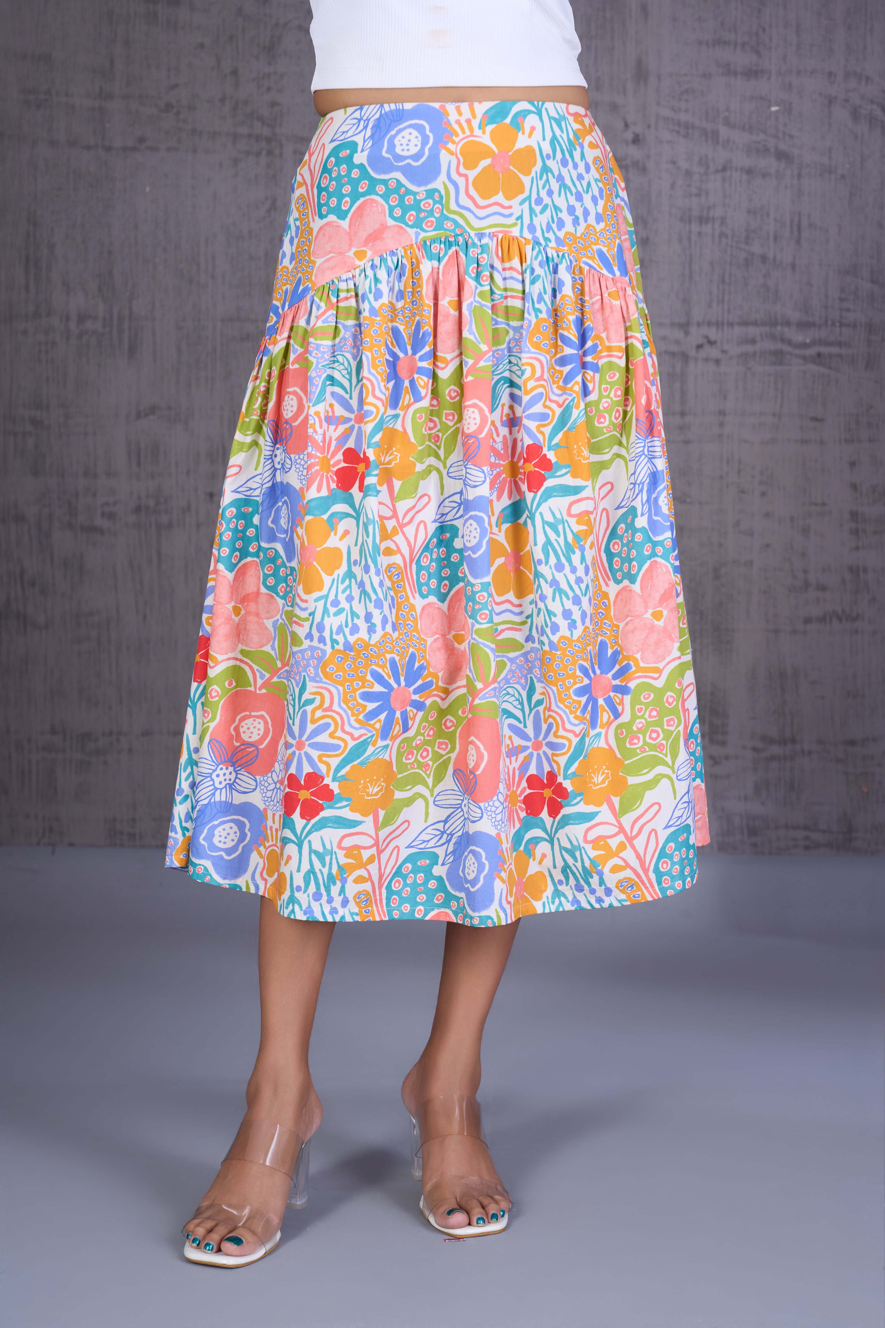 A-Line Skirt With Yoke