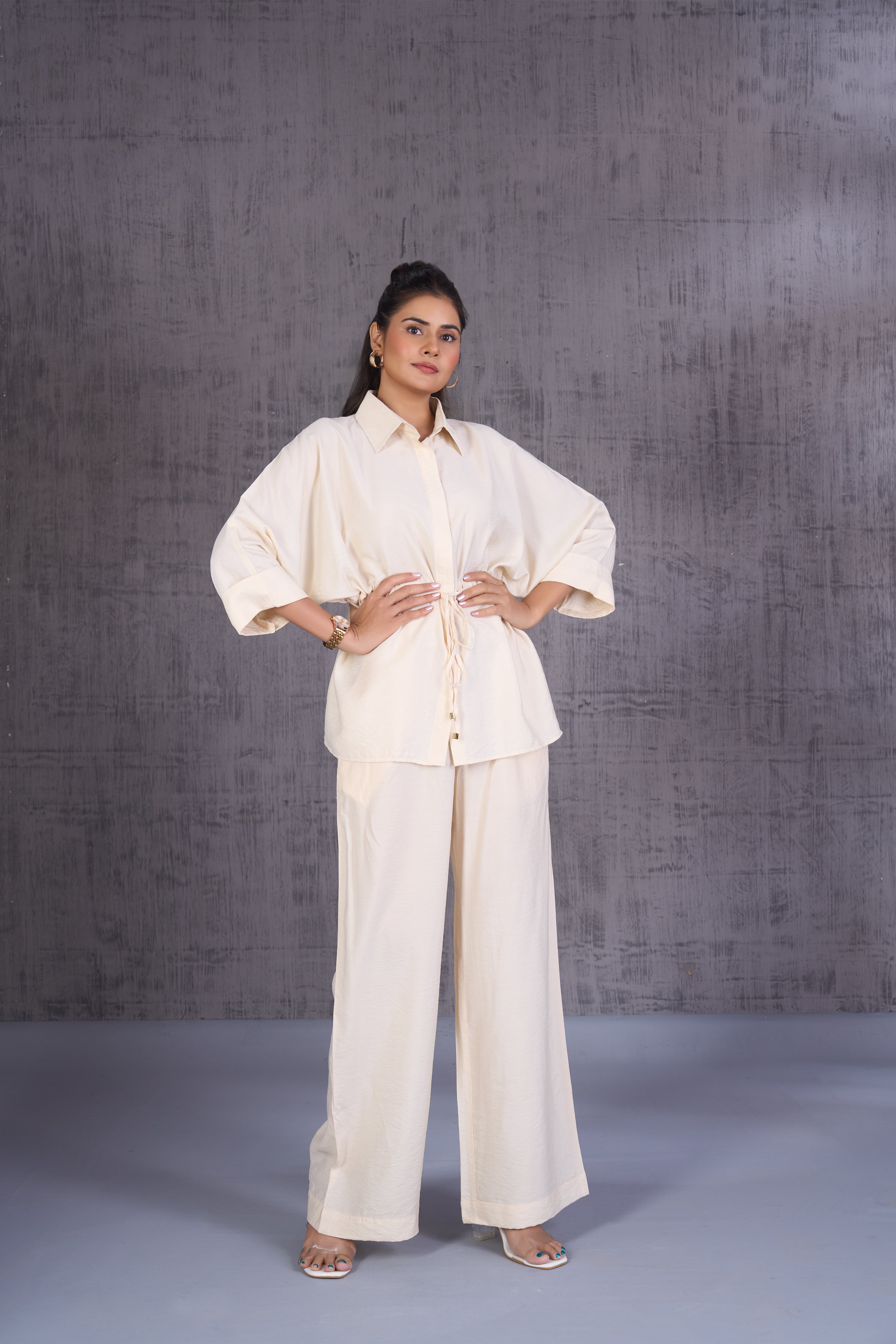 Drowstring Wide Leg Pant